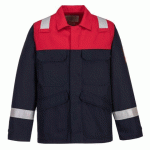 PORTWEST FR55 VESTE BIZFLAME PLUS MARINE - TAILLE M