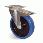 ROULETTE PIVOTANTE À BLOCAGE SUR PLATINE - CHARGES MOYENNES - PORT ROLL - 160X48 MM GUITEL