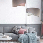 DUOLLA SUSPENSION VIOLONCELLE, GRISE/ROSE