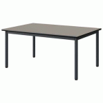 TABLE MALIBU 120X80 T2 4P STRA GRIS U727/NOIR GRIS 7016