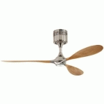 VENTILATEUR DE PLAFOND HELICO PADDEL - SANS TÉLÉCOMMANDE HÊTRE / CHROME BROSSÉ
