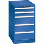 ARMOIRE BLEU SÉCU. 411X572X700 AVEC 5 TIR. 75KG _ 78.420.100 - LISTA