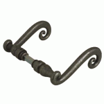 BÉQUILLE DOUBLE AQUITAINE ÉPOXY NOIR 2 PORTÉES CARRÉ 7MM - BOUVET - B45DB34B