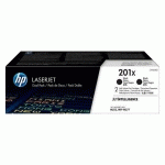 HP 201X - CF400XD PACK 2 TONERS HAUTE CAPACITÉ NOIRS - HP