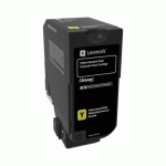 LEXMARK 74C2SYE CARTOUCHE DE TONER 1 PIÈCE(S) ORIGINAL JAUNE - TONER AUTHENTIQUE