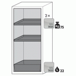 ARMOIRE SÉCURITÉ S-PEGASUS-90 S90.129.060.WDAC GRIS CLAIR - ASECOS