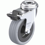 BLICKLE - ROULETTE PIVOTANTE À FREIN Ø 75MM BANDAGE CAOUTCHOUC SBR 60KG - LRA-VPA 75G-FI
