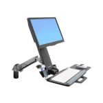 ERGOTRON STYLEVIEW SIT-STAND COMBO ARM 61 CM (24") MUR ALUMINIUM