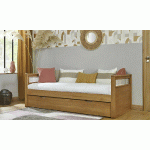 LIT BANQUETTE GIGOGNE LEVANT  BOIS 90X200 CM