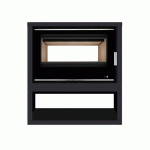 POÊLE À BOIS DOUBLE FACE AVEC RANGE-BÛCHE - SL-895-S-DF-BOX PORTIMAO TERMOFOC