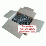 POINTE TÊTE PLATE GALVA HDG 4.5X110 TORSADÉE 5KG