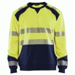 SWEAT HAUTE-VISIBILITÉ JAUNE FLUORESCENT/MARINE TAILLE M - BLAKLADER