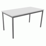 TABLE DE RÉUNION TREFF 140 X 70 BLANC/ ALU