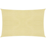 VIDAXL - VOILE D'OMBRAGE 160 G/M² BEIGE 3X4,5 M PEHD