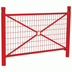 BARRIÈRE PROVINCE GRILLAGÉE 1.57 M CITY - ZINC ROUGE 3020 - PROCITY