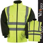 BLOUSON HAUTE VISIBILITÉ JAUNE 2 EN 1