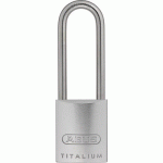CADENAS TITALIUM 86TI - EN INOX - SANS CYLINDRE - LÉGER - ANSE 80MM ABUS