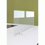 ÉCRAN DE SÉPARATION B-ZEN EN VERRE TREMPÉ L 120 X H 60 CM - AVEC SOCLE