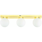 LICHT-ERLEBNISSE - LAMPE DE SALLE DE BAIN POUR MUR ET PLAFOND À 3 FLAMMES BLANC OR STAR - OR