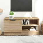 MEUBLE TV CHÊNE SONOMA 80X35X36,5 CM BOIS D'INGÉNIERIE