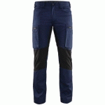 PANTALON DE TRAVAIL SERVICES STRETCH MARINE/NOIR TAILLE 52C - BLAKLADER