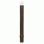 POTEAU MÉMOIRE DE FORME À SCELLER Ø100MM - 1310MM - BLANC - VISO