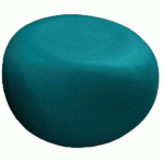 POUF GALET DE PAUL Ø 70 CM BLEU D'EAU RAL 5021 - QUI EST PAUL
