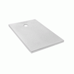 RECEVEUR DE DOUCHE EXTRA-PLAT 140X80CM - TEXTURÉ PIERRE BLANC MAT - IPSO JACOB DELAFON