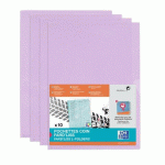 SACHET DE 10 POCHETTES-COIN OXFORD FARD'LISS A4 PVC LISSE ÉPAISSEUR 20/100ÈME VIOLET