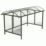 ABRI FUMEURS STANDARD 45 X 212 VERT SAPIN - ABRI PLUS