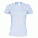 COTTOVER T-SHIRT COL ROND FEMME - CERTIFIÉ GOTS BLEU CLAIR - TAILLE XXL