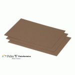 LOT DE 2 - PAQUET DE 25 CARTES SIMPLES POLLEN 158X222MM 210G/M² - MARRON TAUPÉ