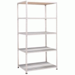 RAYONNAGE RAPID 2 1830X915X380 5 TABLETTES METAL ZINGUÉ
