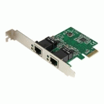STARTECH.COM DUAL PORT GIGABIT PCI EXPRESS SERVER NETWORK ADAPTER CARD - 1 GBPS PCIE NIC - DUAL PORT SERVER ADAPTER - 2 PORT ETHERNET CARD (ST1000SPEXD4) - ADAPTATEUR RÉSEAU - PCIE - GIGABIT ETHERNET X 2