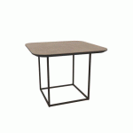 TABLE BASSE CARRÉE MADRID L.52 CM - BRONZE