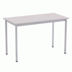 TABLE DE RESTAURANT COLLECTIF 120X60 GRIS CLAIR - PERFECTA