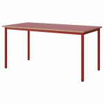 TABLE MALIBU 160X80 T6 4P STRA ALAISÉ ROUGE U321/ROUGE 3020 - MANUTAN EXPERT