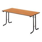 TABLE PLIANTE MODULAIRE RECTANGLE L. 160 X P. 70 CM - POIRIER