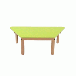 TABLE ZÉBULON TRAPÈZE 120 X 60 CM T2 COLORIS ROUGE CERISE - MANUTAN COLLECTIVITÉS