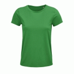 TEE-SHIRT PERSONNALISABLE FEMME COTON ORGANIQUE BIO JERSEY 150 VERT PRAIRIE