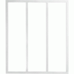 VERRIÈRE INTÉRIEURE 3 CARREAUX 130 X 93,2 CM BLANC KIT ATELIER