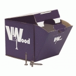 VIS À BOIS - INOX A2 - TÊTE FRAISÉE - FILETAGE TOTAL - 4X50 MM - 100 VISWOOD