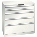 ARMOIRE 5 TIROIRS 1023X725X1000MM-CHARGE 75KG-GRIS CLAIR - LISTA