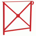 BARRIÈRE HÉRITAGE ROSACE 80 CM SIMPLE CROSSE - ROUGE 3020 - PROCITY