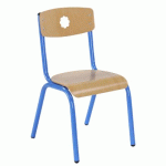 CHAISE 4 PIEDS CHLOÉ T2 BLEUE - MANUTAN COLLECTIVITÉS