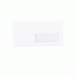 ENVELOPPE 110 X 220 MM BRUNEAU 90 G AVEC FENÊTRE 35 X 100 MM BLANCHE - BOÎTE DE 500