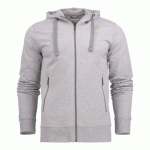 JAMES HARVEST DUKE SWEATSHIRT FULLZIP HOMMES GRIS MÉLANGE - TAILLE XL