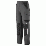 PANTALON RULER.LX STRETCH CHARCOAL ET NOIR T58 POUR HOMME - LAFONT - 1ATTST