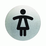 PLAQUE SIGNALÉTIQUE ACIER TOILETTES DAME - MANUTAN COLLECTIVITÉS