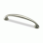 POIGNÉE DE MEUBLE TERRANDA EN ZINC ASPECT INOX BROSSÉ - PAR 4 - 146X12X28MM HETTICH
